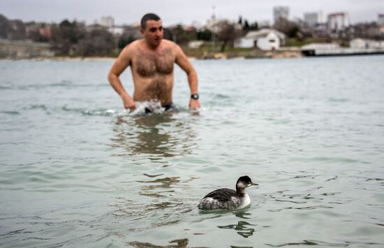 Epiphany feast in Russian cities