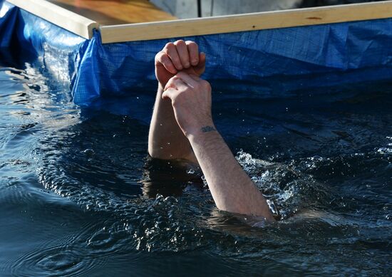 Epiphany feast in Russian cities
