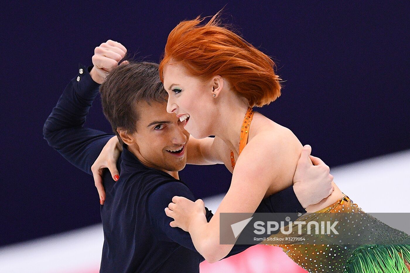 European Figure Skating Championships. Ice dancing. Short dance
