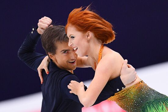 European Figure Skating Championships. Ice dancing. Short dance