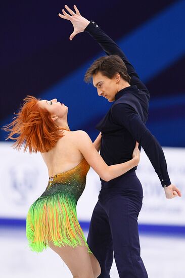 European Figure Skating Championships. Ice dancing. Short dance