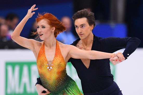 European Figure Skating Championships. Ice dancing. Short dance