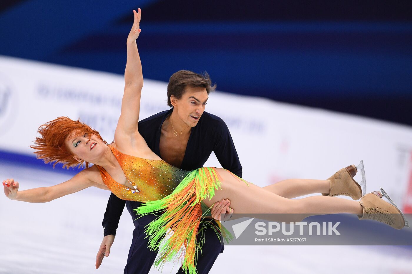 European Figure Skating Championships. Ice dancing. Short dance