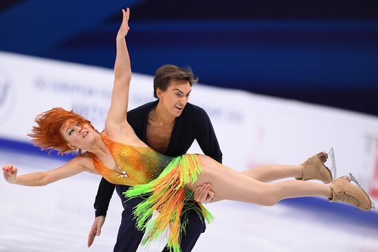 European Figure Skating Championships. Ice dancing. Short dance