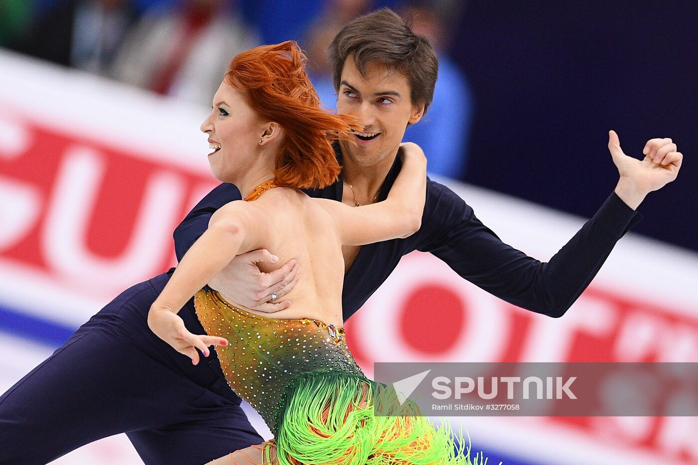 European Figure Skating Championships. Ice dancing. Short dance