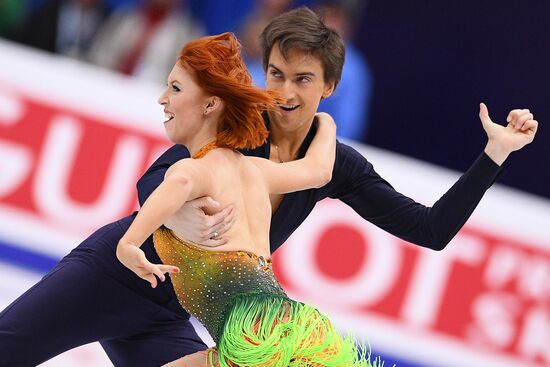 European Figure Skating Championships. Ice dancing. Short dance