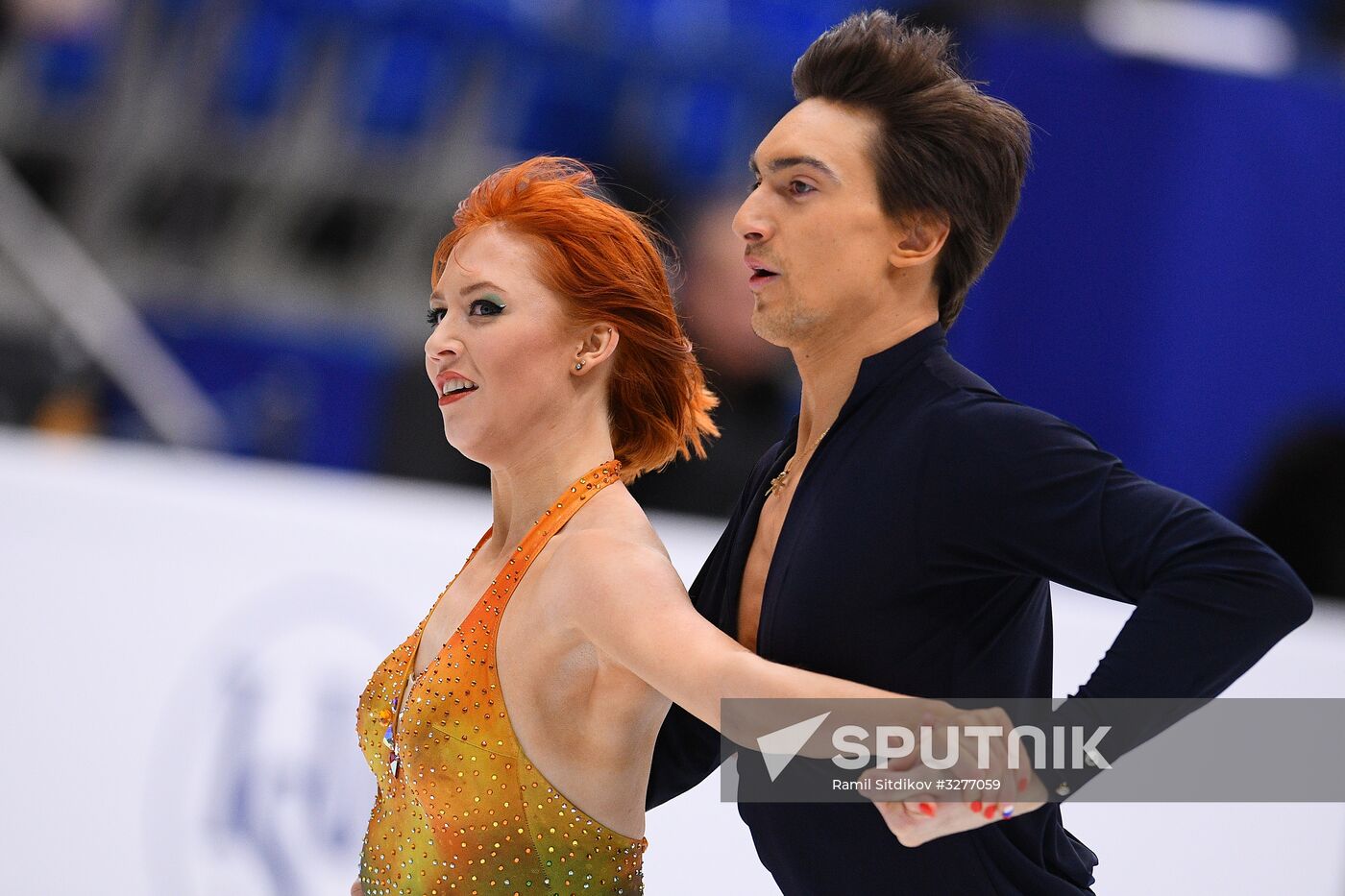 European Figure Skating Championships. Ice dancing. Short dance