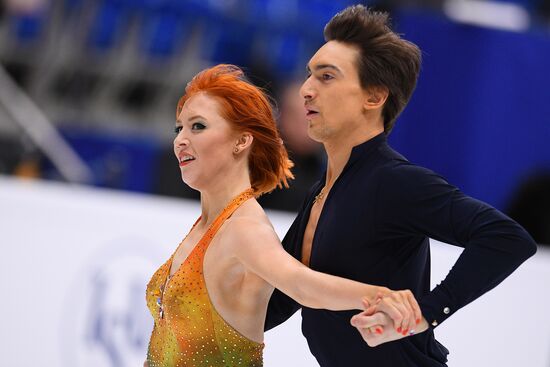 European Figure Skating Championships. Ice dancing. Short dance