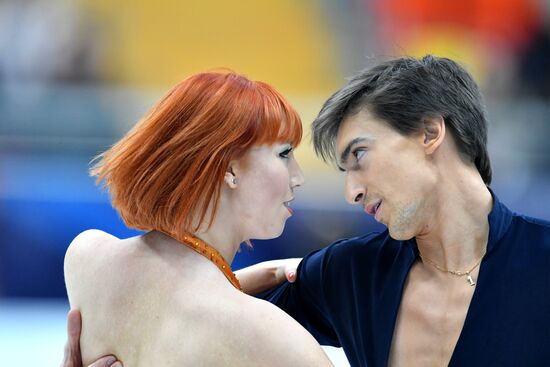 European Figure Skating Championships. Ice dancing. Short dance