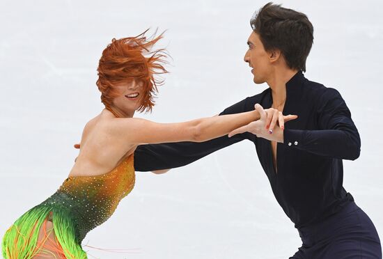 European Figure Skating Championships. Ice dancing. Short dance