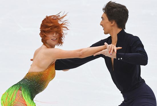 European Figure Skating Championships. Ice dancing. Short dance
