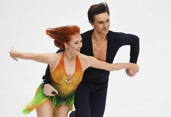 European Figure Skating Championships. Ice dancing. Short dance