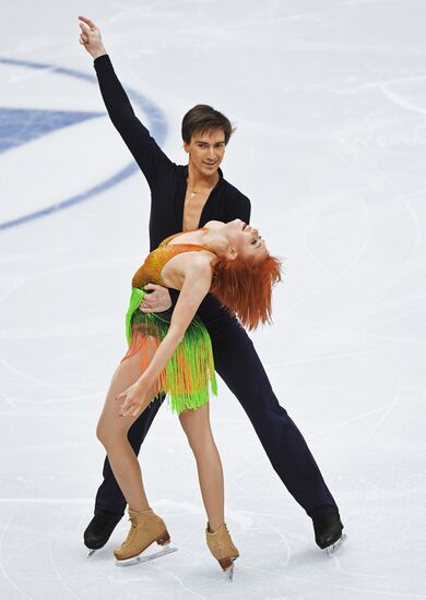 European Figure Skating Championships. Ice dancing. Short dance