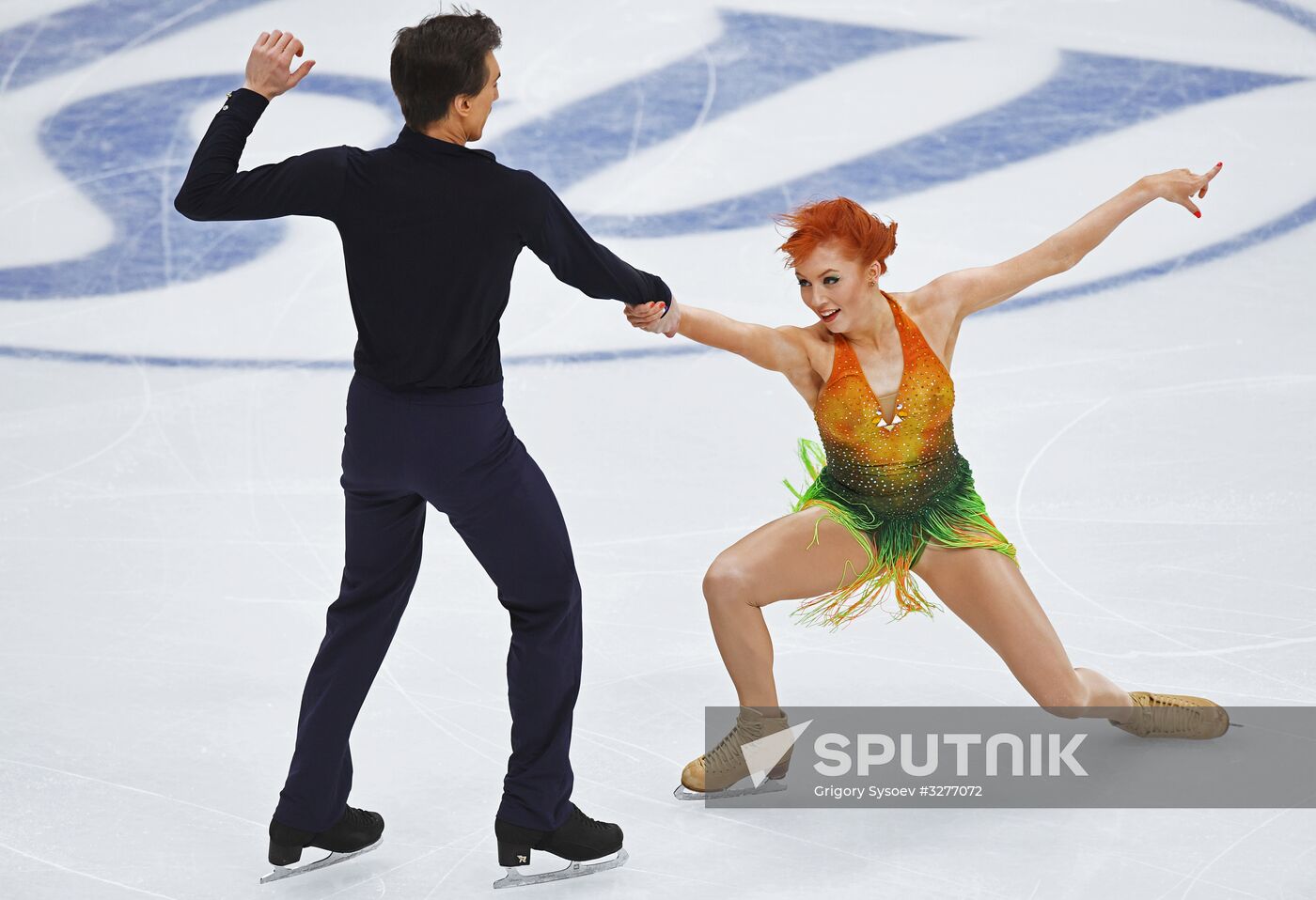 European Figure Skating Championships. Ice dancing. Short dance