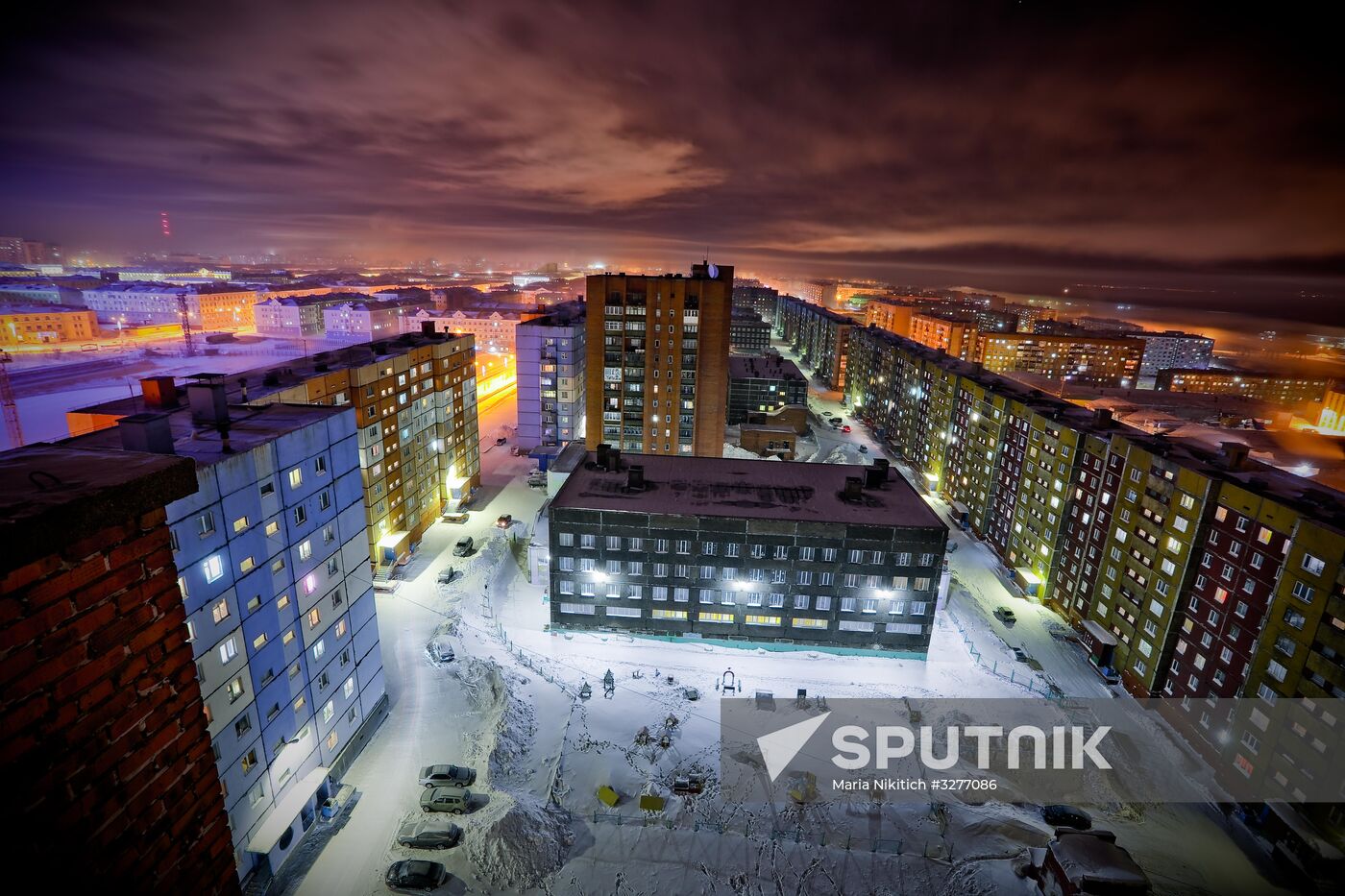 Extremely cold temperatures in Norilsk