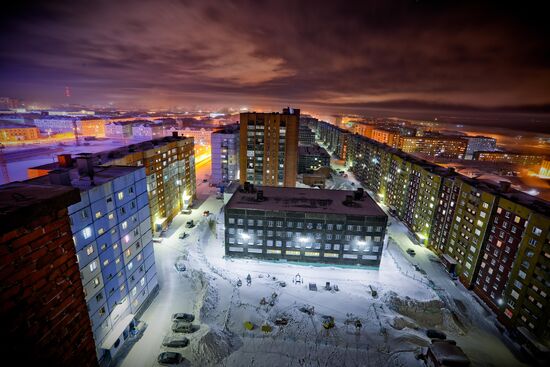 Extremely cold temperatures in Norilsk