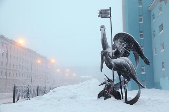 Russian regions hit by extremely cold weather