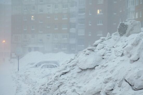Russian regions hit by extremely cold weather