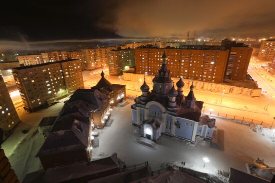 Extremely cold temperatures in Norilsk