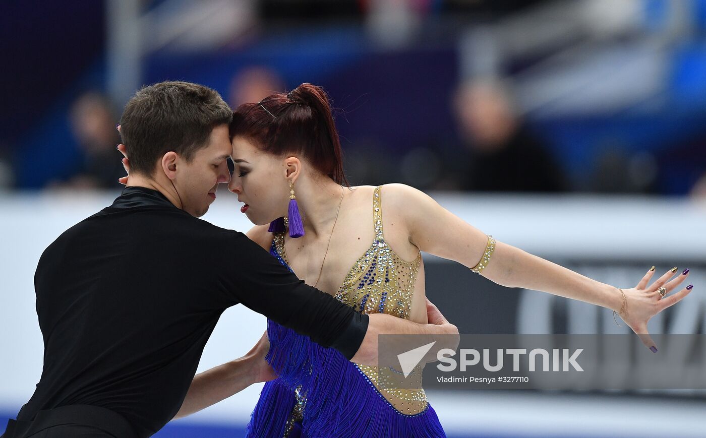 European Figure Skating Championships. Ice dancing. Short dance