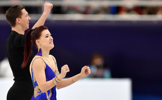 European Figure Skating Championships. Ice dancing. Short dance