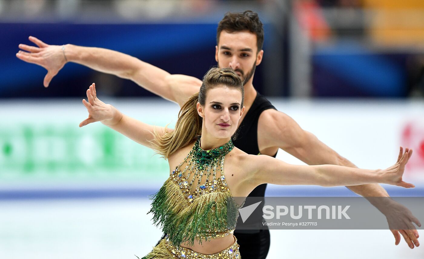 European Figure Skating Championships. Ice dancing. Short dance