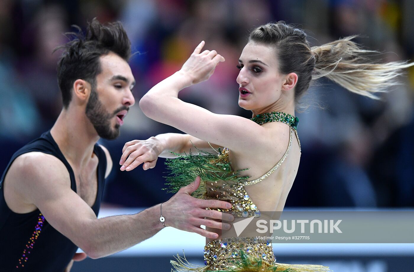 European Figure Skating Championships. Ice dancing. Short dance