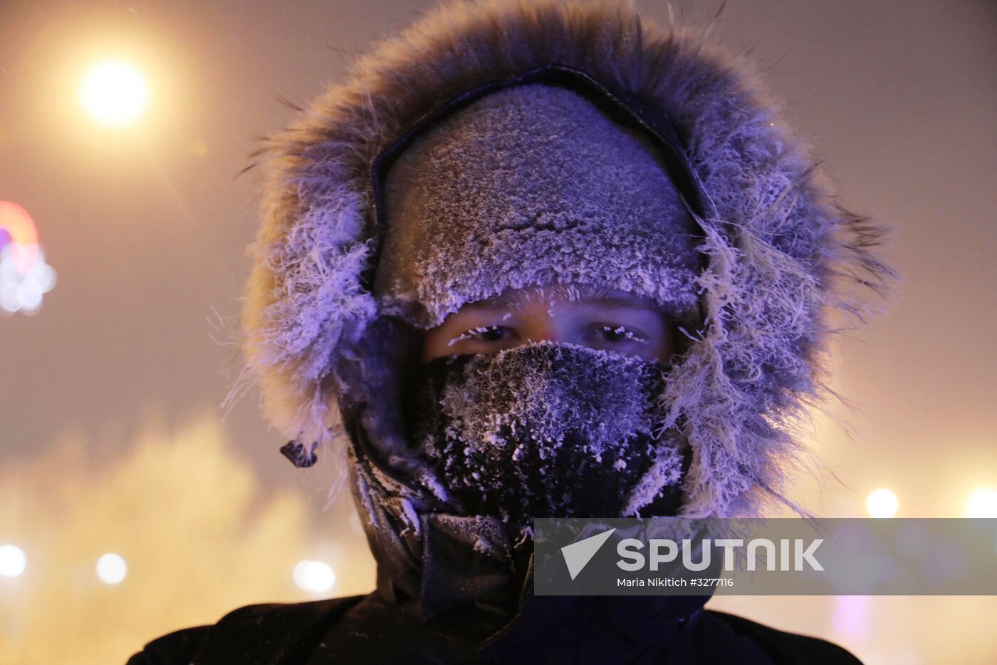 Extremely cold temperatures in Norilsk