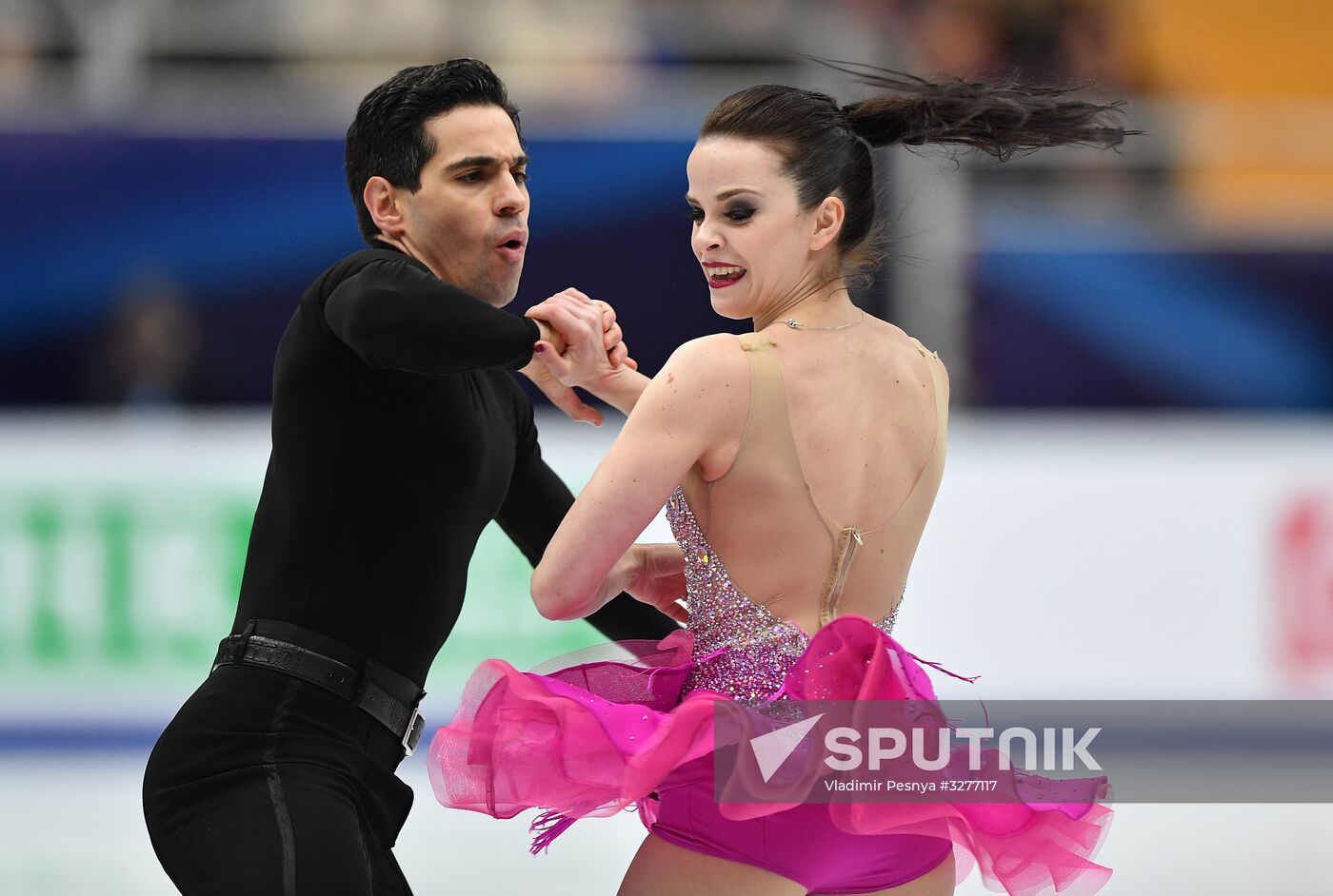 European Figure Skating Championships. Ice dancing. Short dance