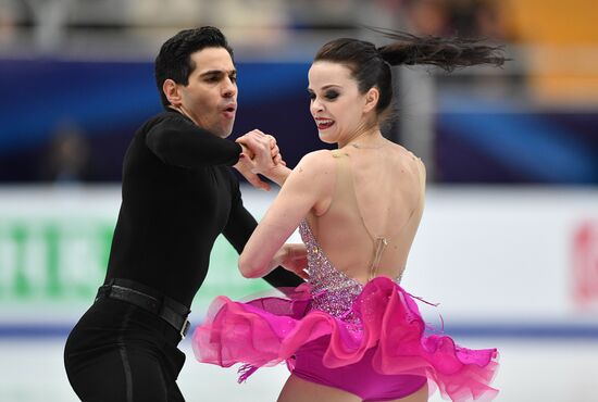 European Figure Skating Championships. Ice dancing. Short dance