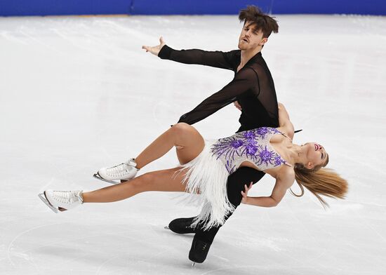 European Figure Skating Championships. Ice dancing. Short dance