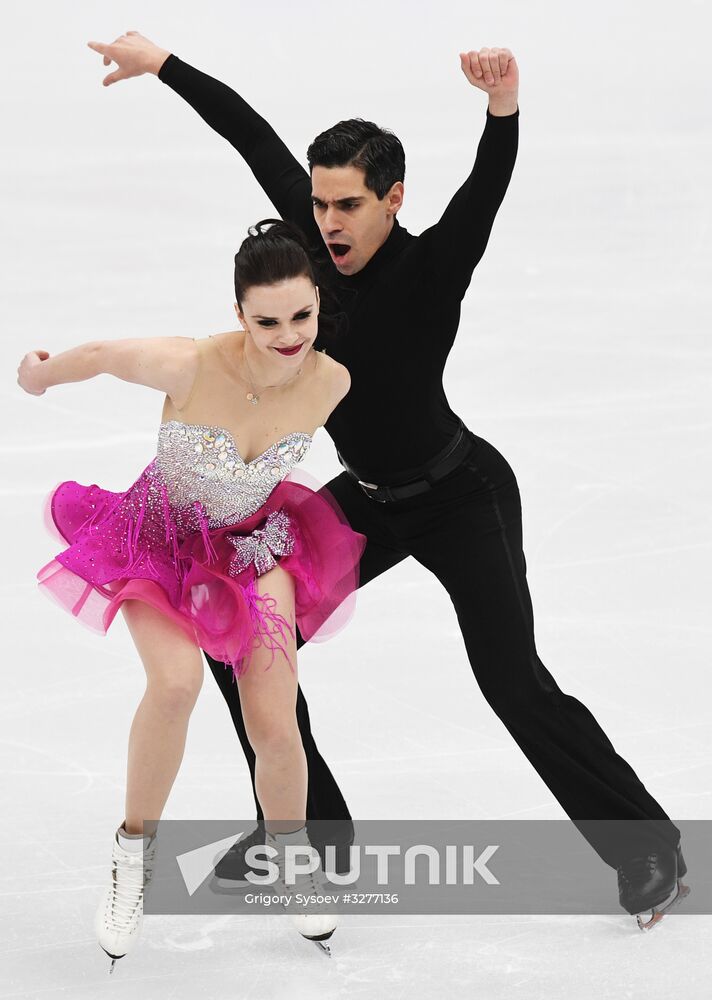 European Figure Skating Championships. Ice dancing. Short dance