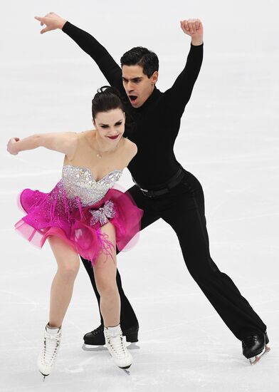 European Figure Skating Championships. Ice dancing. Short dance