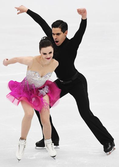 European Figure Skating Championships. Ice dancing. Short dance