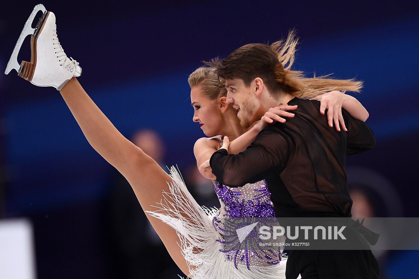 European Figure Skating Championships. Ice dancing. Short dance