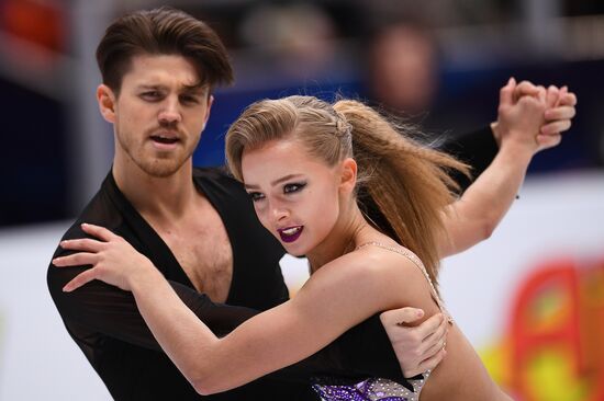 European Figure Skating Championships. Ice dancing. Short dance