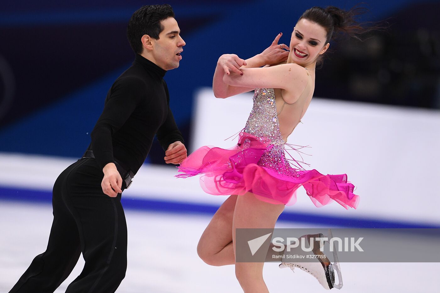 European Figure Skating Championships. Ice dancing. Short dance