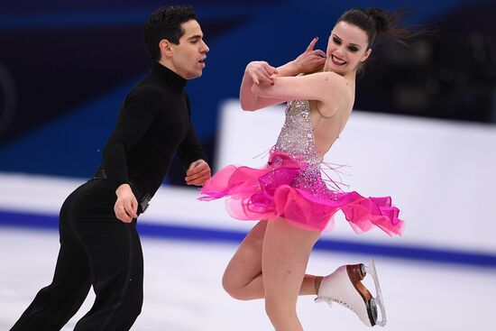 European Figure Skating Championships. Ice dancing. Short dance