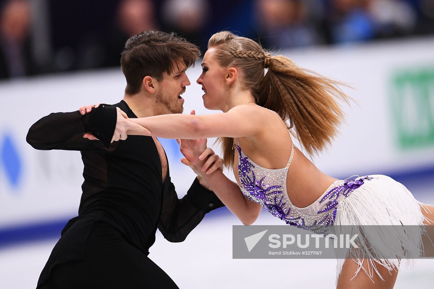 European Figure Skating Championships. Ice dancing. Short dance