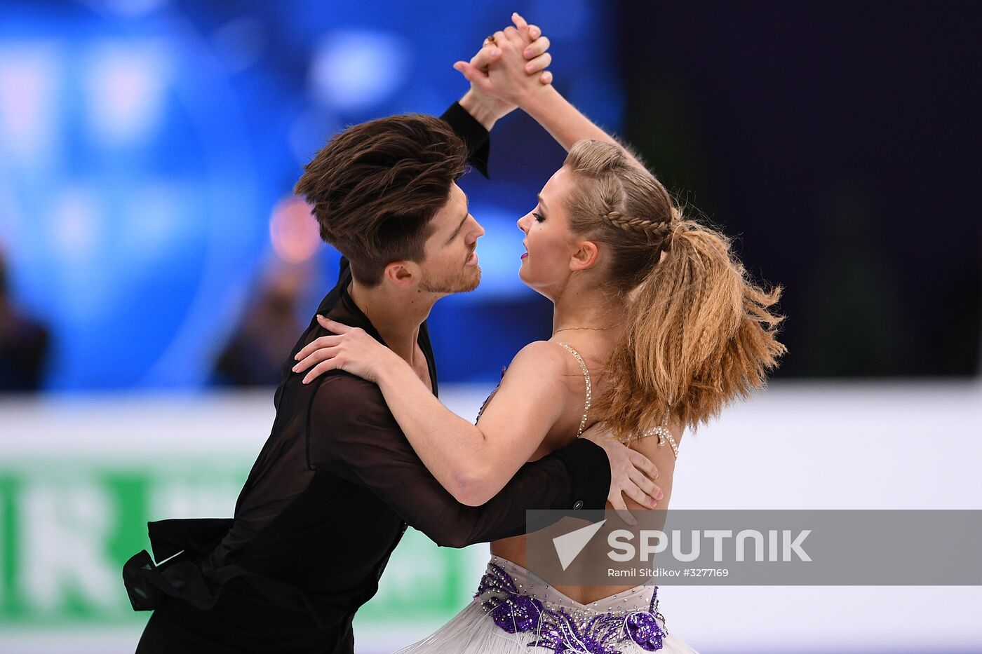 European Figure Skating Championships. Ice dancing. Short dance