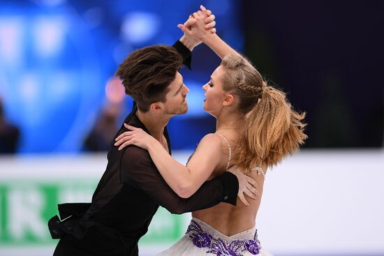 European Figure Skating Championships. Ice dancing. Short dance