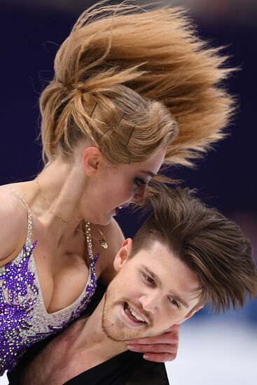 European Figure Skating Championships. Ice dancing. Short dance