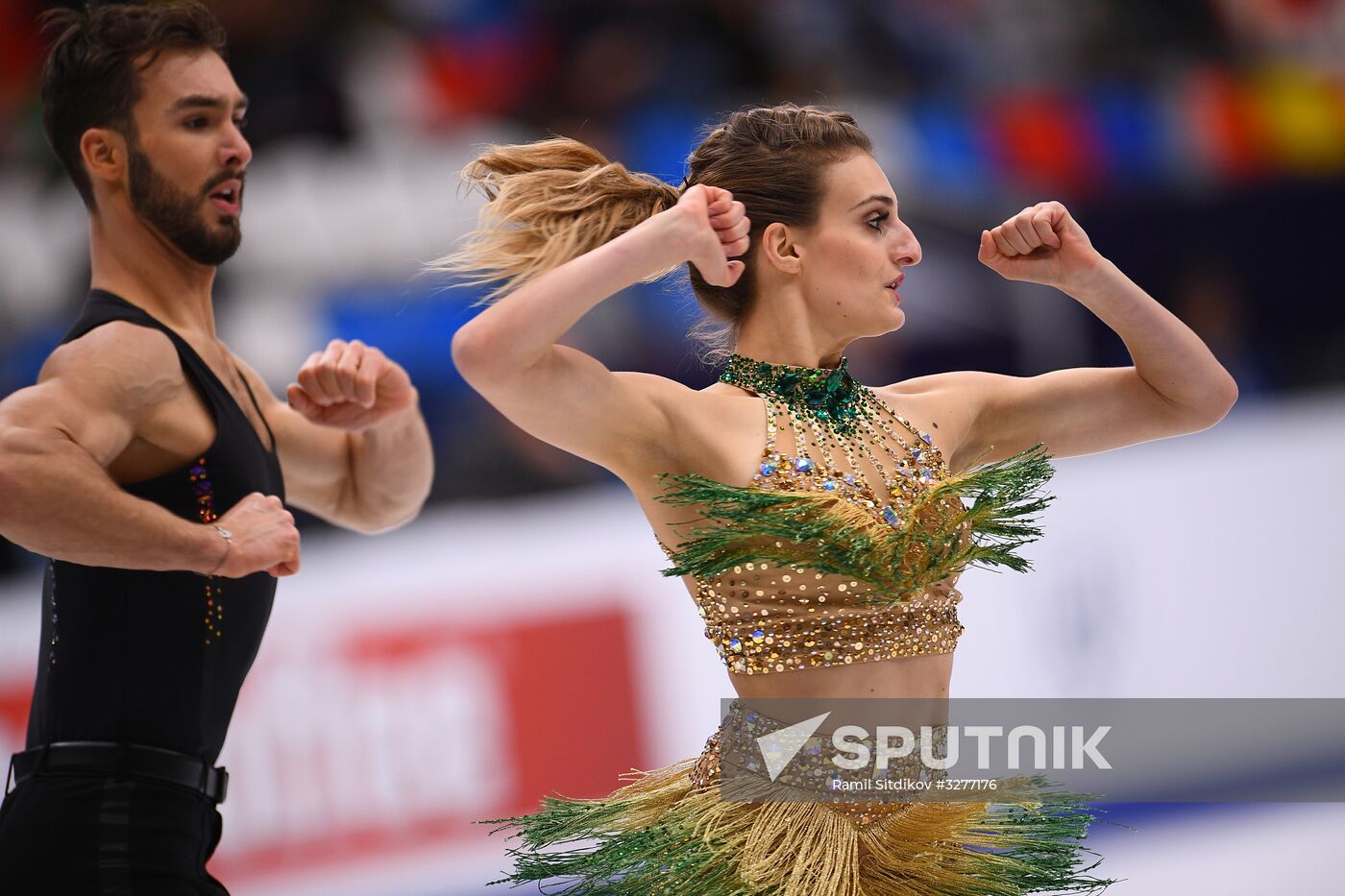 European Figure Skating Championships. Ice dancing. Short dance