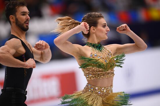 European Figure Skating Championships. Ice dancing. Short dance