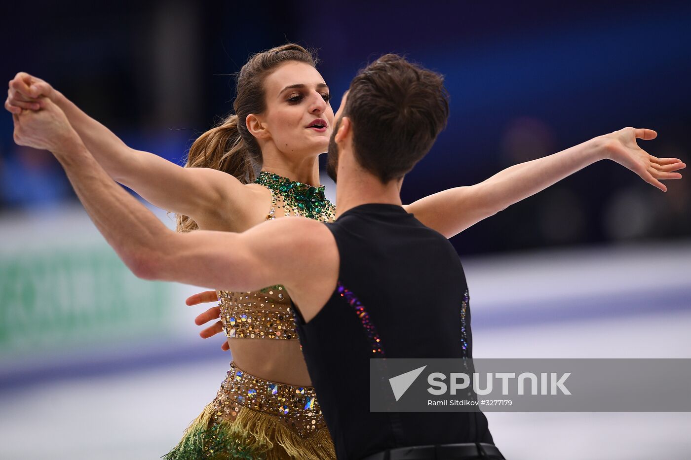 European Figure Skating Championships. Ice dancing. Short dance