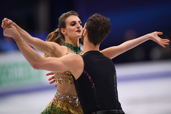 European Figure Skating Championships. Ice dancing. Short dance