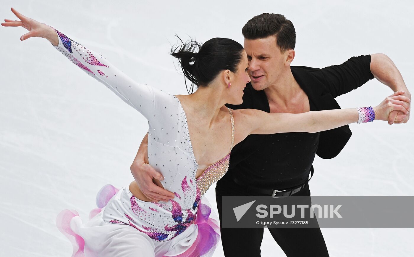 European Figure Skating Championships. Ice dancing. Short dance