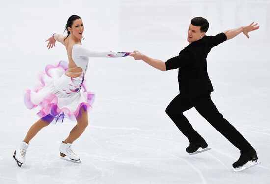 European Figure Skating Championships. Ice dancing. Short dance