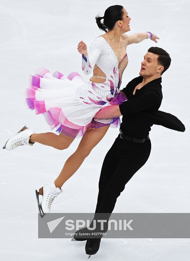 European Figure Skating Championships. Ice dancing. Short dance