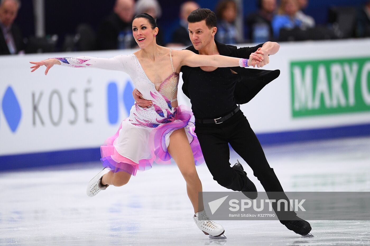 European Figure Skating Championships. Ice dancing. Short dance